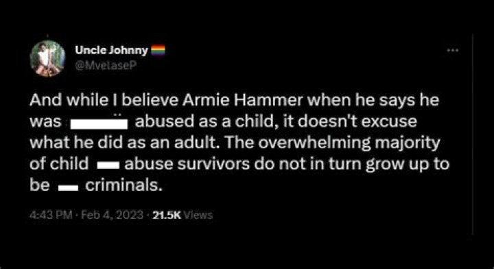 
“Doesn’t excuse what he did as an adult”: Armie Hammer addresses cannibalism scandal, leaves internet divided 