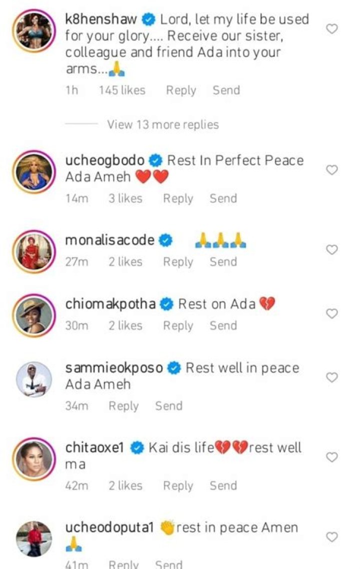 
Kate Henshaw, Chioma Akpotha, others bade a tearful farewell to late Ada Ameh 