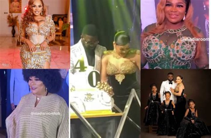 
Obi Cubana, Whitemoney, Sola Sobowale, Others Storm Lanre Makun’s 40th Birthday Party 